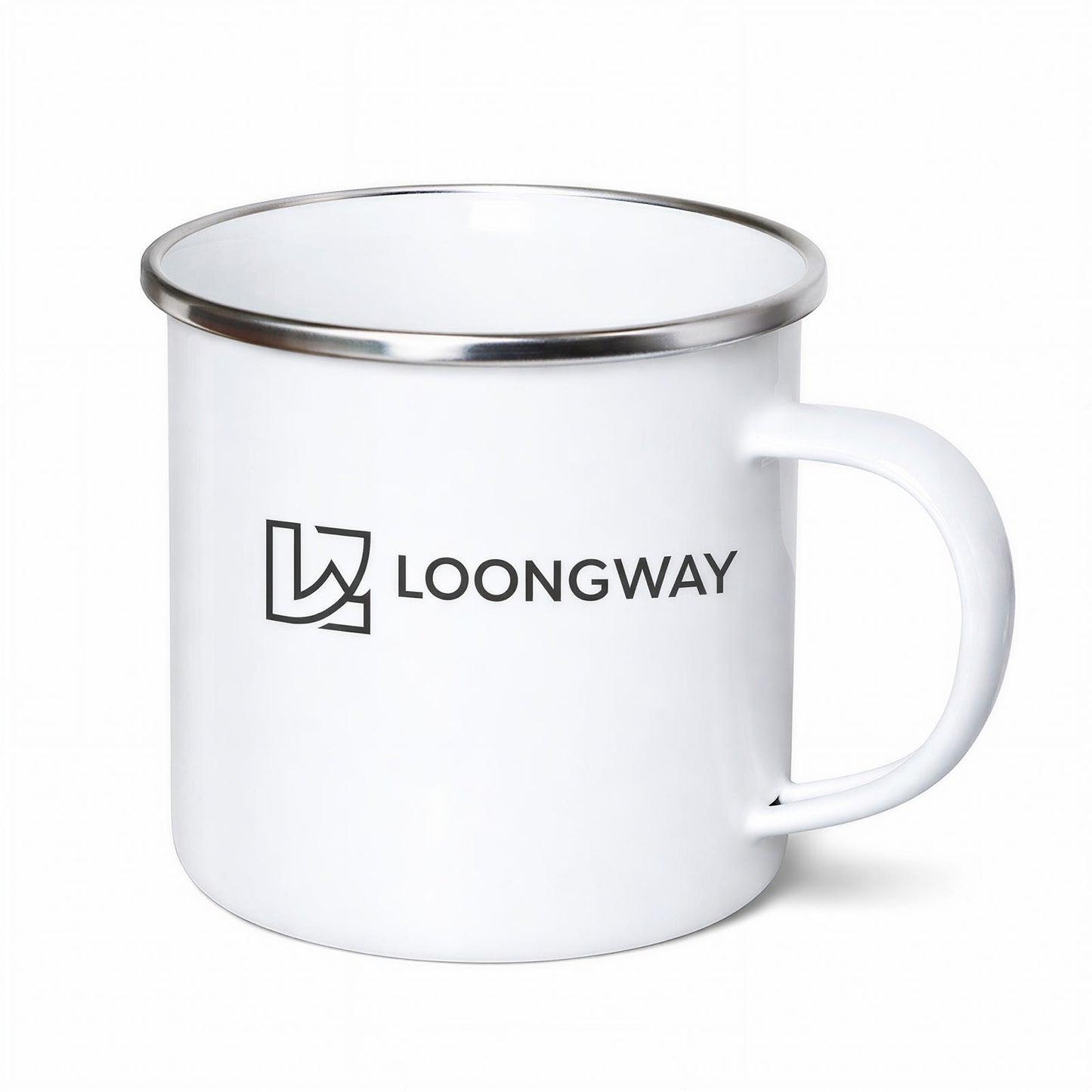 Personalisiert Tasse mit Logo und Namen Emaille 350ml