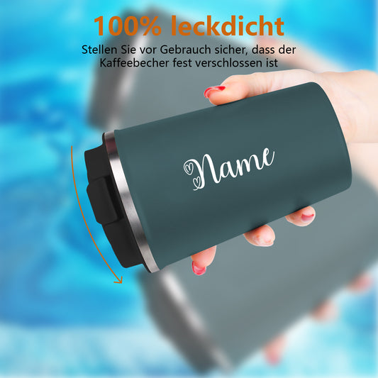Personalisiert Thermobecher mit Namen 380ml