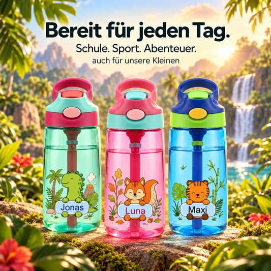 Personalisierte Trinkflasche Kinder mit Namen 480ml BPA Frei