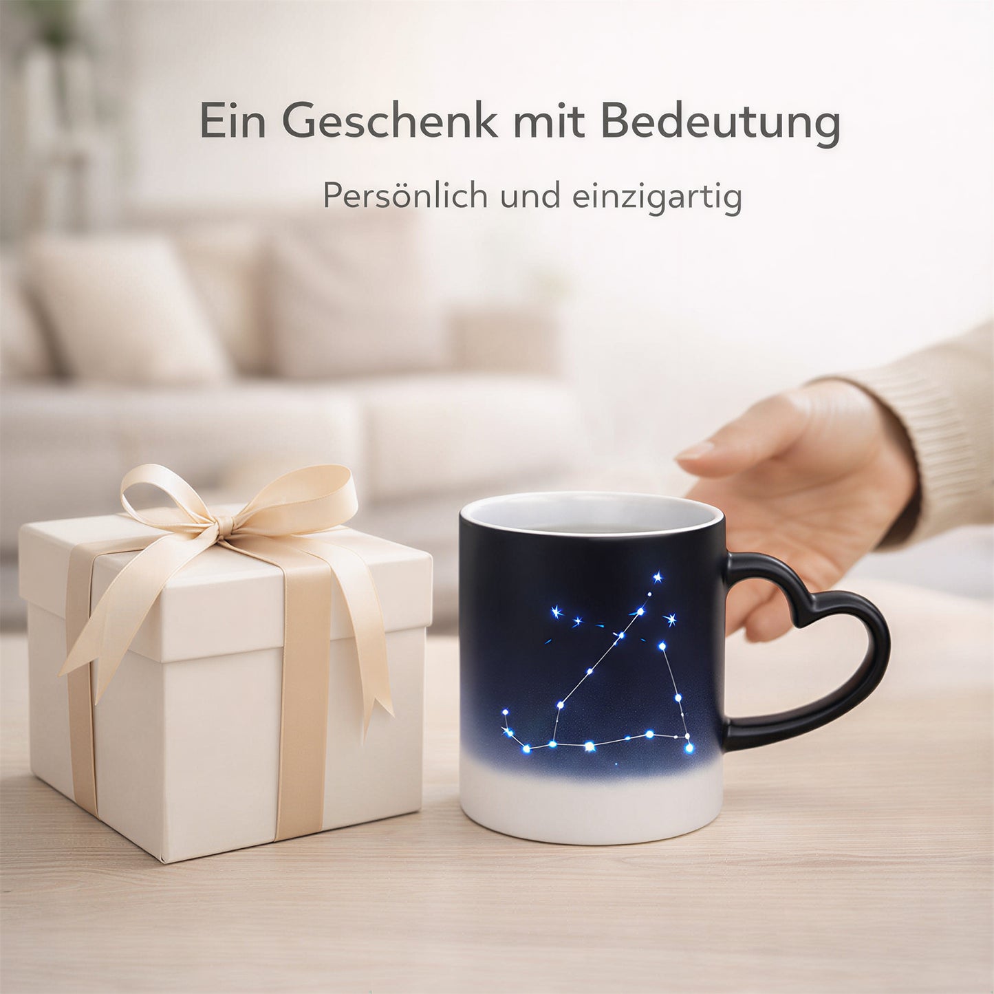 Personalisiert Tasse mit Foto und Muster Keramik 330ml