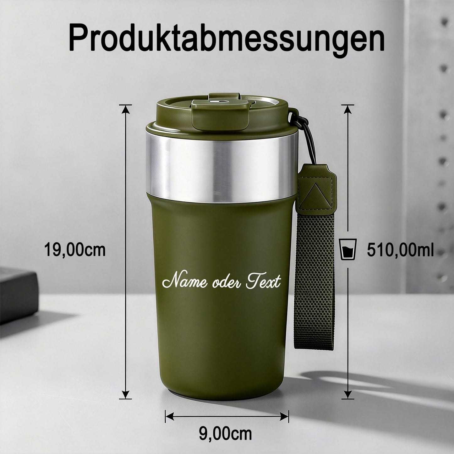 Personalisierter Thermobecher mit Namen und Foto