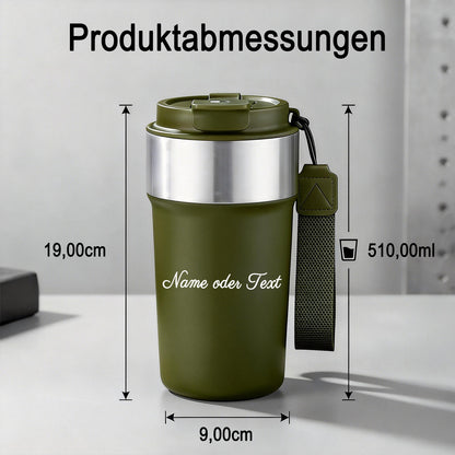 Personalisierter Thermobecher mit Namen und Foto