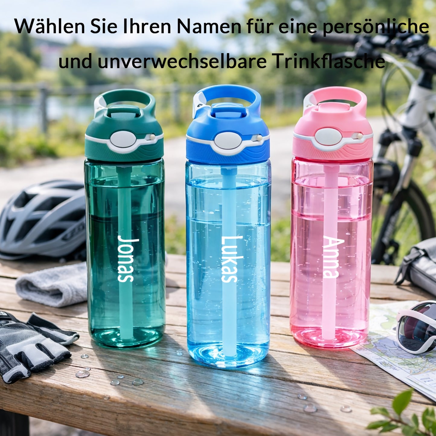 Personalisierte Trinkflasche Kinder mit Namen 750ml BPA Frei