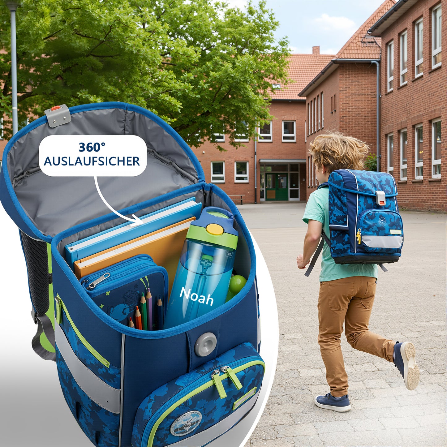 Personalisierte Trinkflasche Kinder mit Namen 480ml BPA Frei