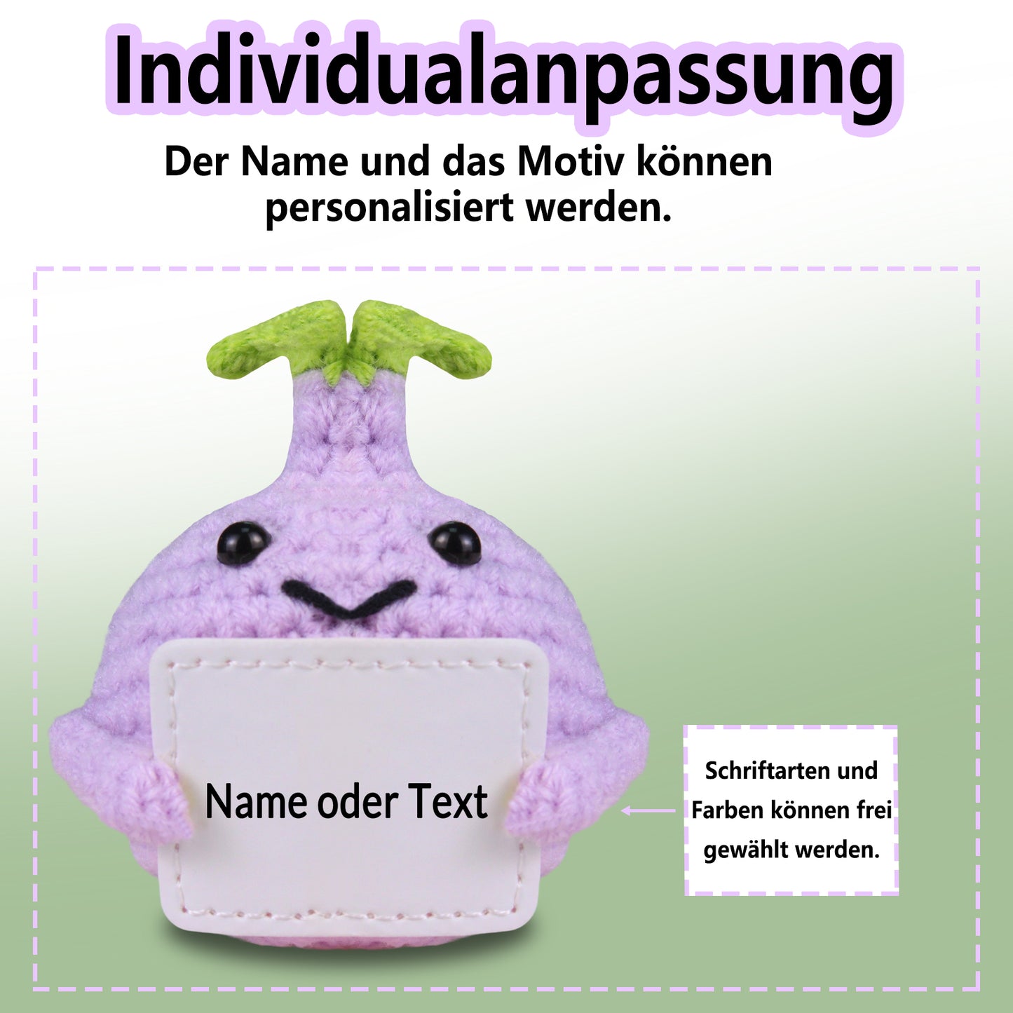 Personalisierung Kleine Glücksbringer Positive Lederkarte
