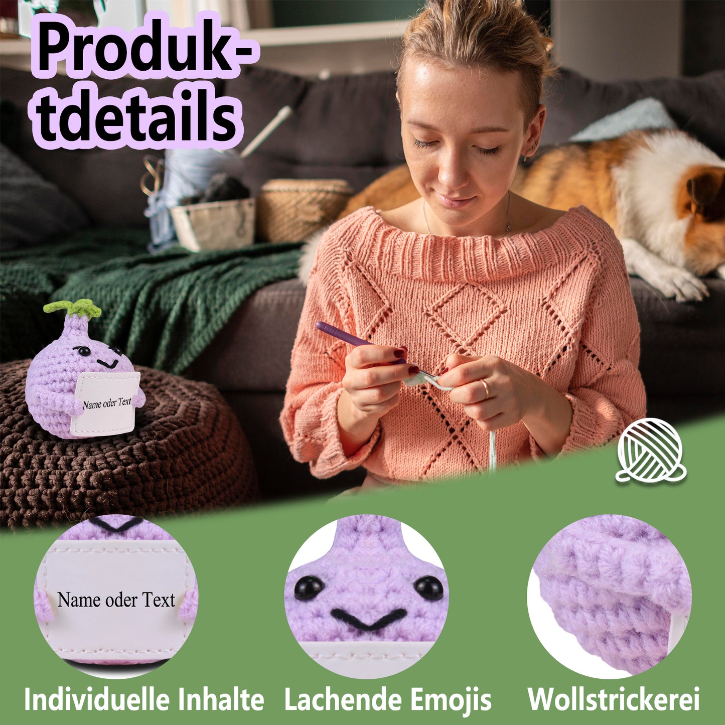 Personalisierung Kleine Glücksbringer Positive Lederkarte